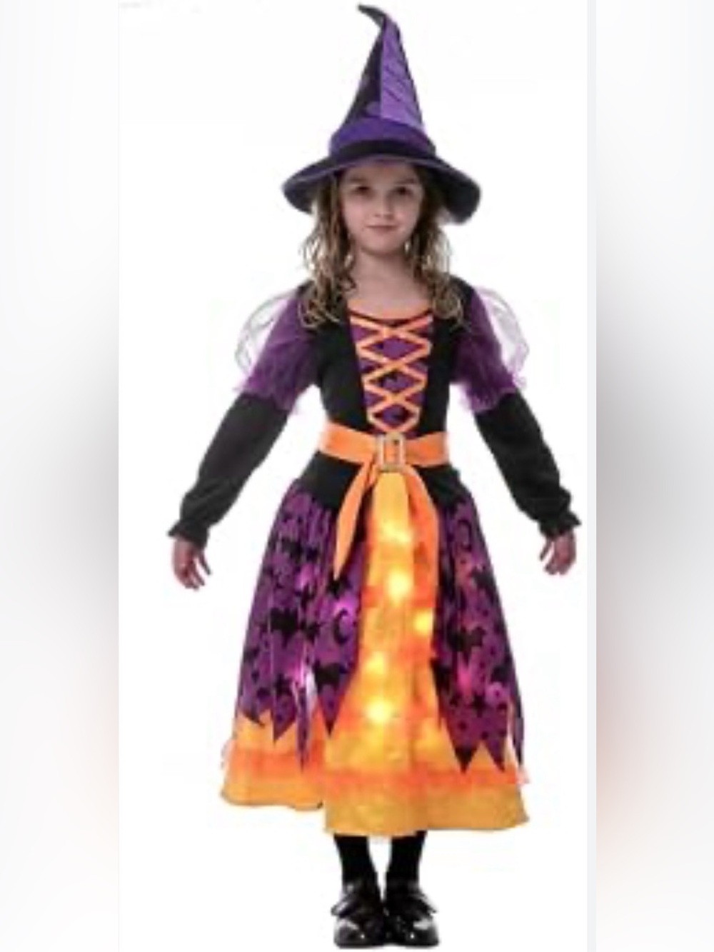 🎃LIGHT UP BAT WITCH TUTU   Costume NWOT Size S